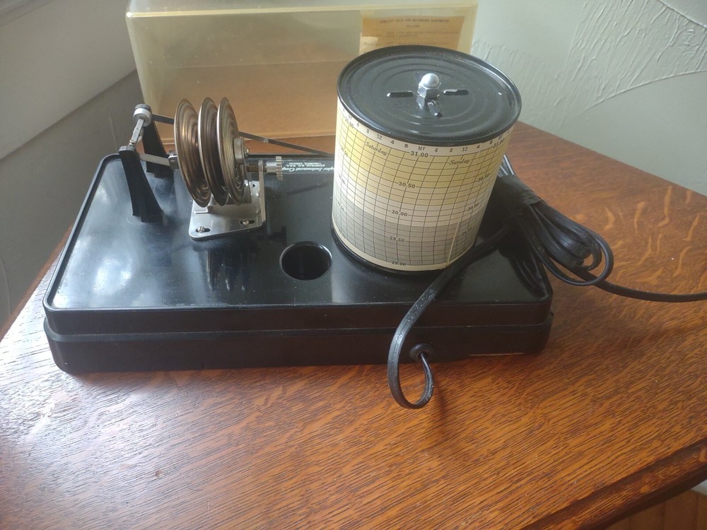 Vintage Taylor Instruments Barometer Chart Recorder, Untested. See Photos