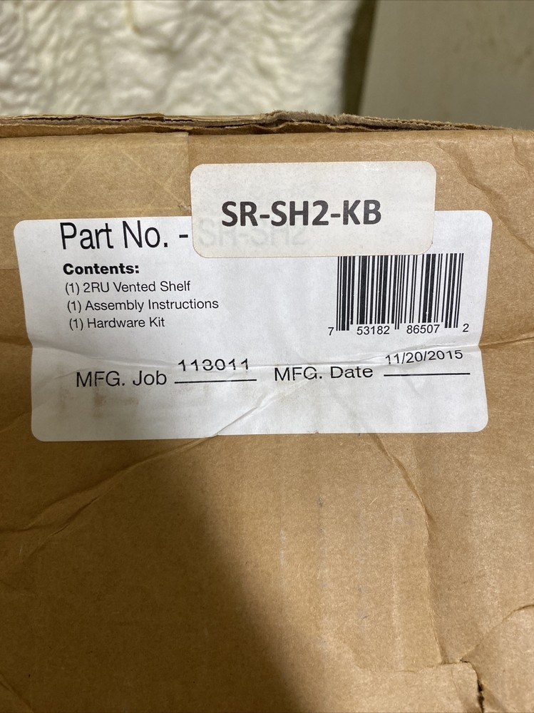 Installers Choice SnapRax Quick assembly 2RU Vented Shelf