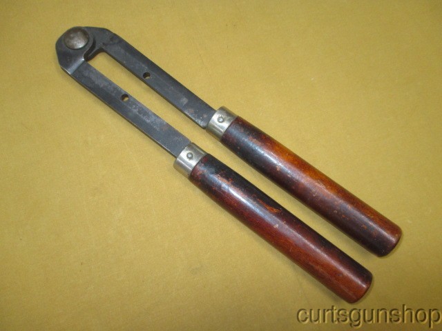 Lyman Four Cavity Mold Holder Wood Handles