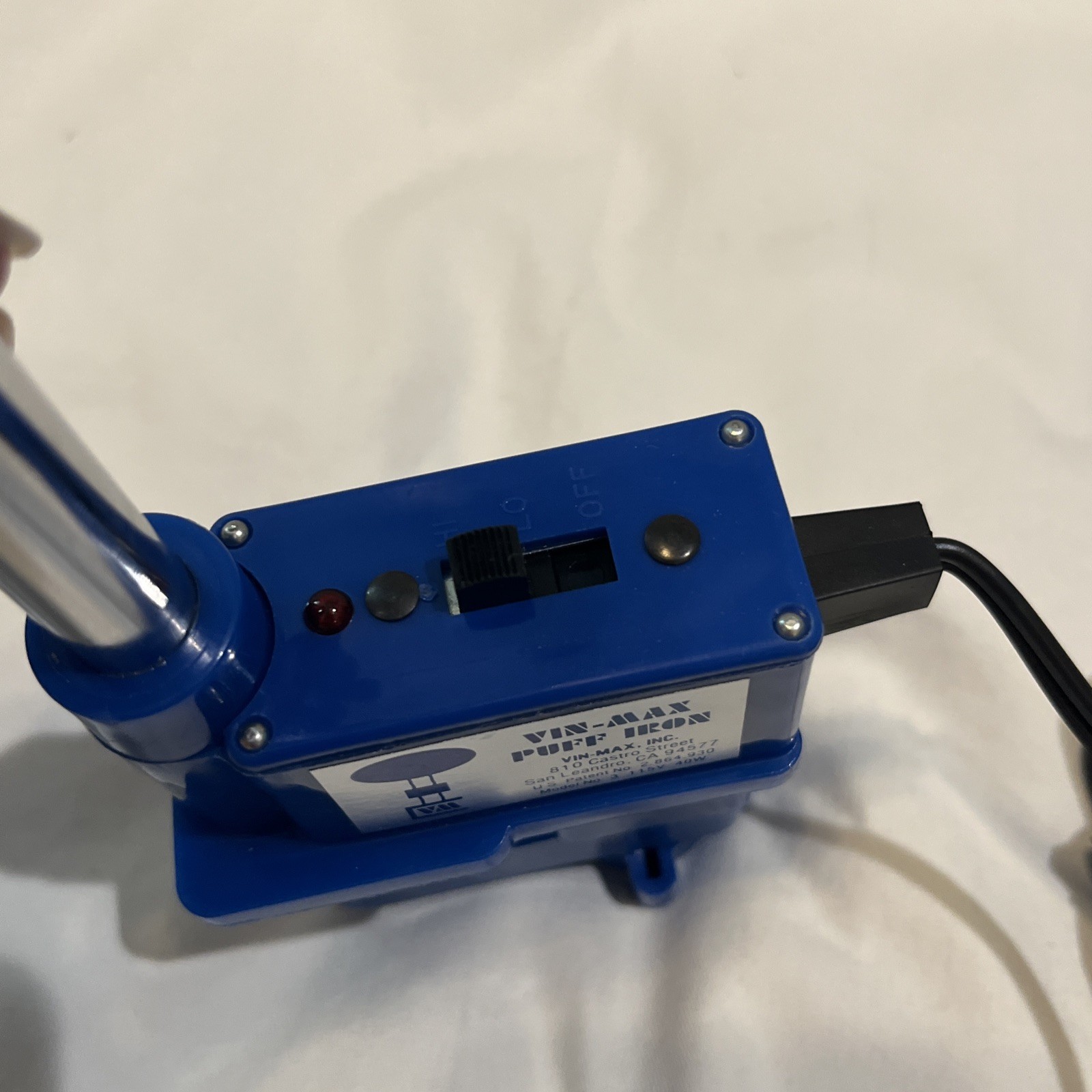 VIN MAX Puff Iron Model 3 Hi Lo Off Heat Control Box & Paperwork Great Cond