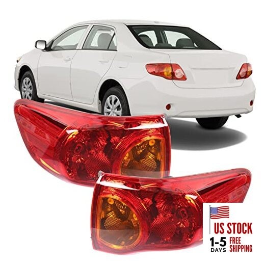 Outer Body Tail Light Assembly Replacement for Corolla OE-Style 2009-2010,