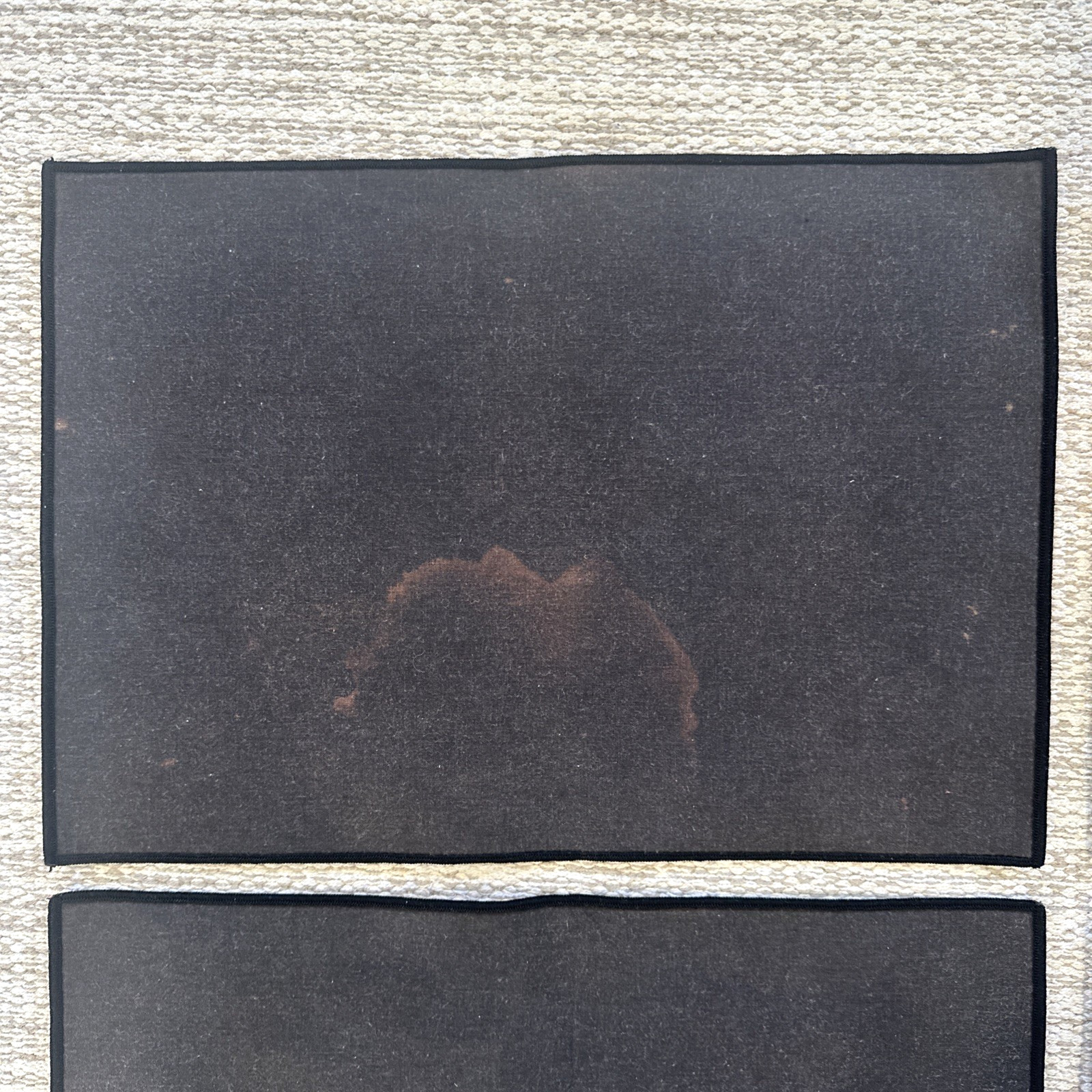 Drink Coca Cola Ice Cold Set of 4 Cloth Table Placemats Red Vtg Coke Ad ~18”x13”