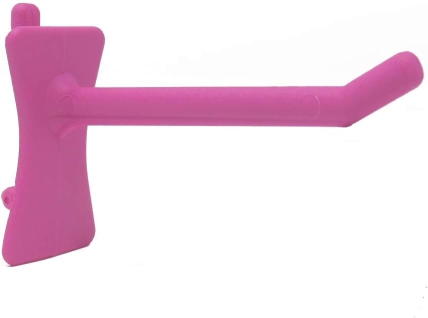 PegPro 2" Durable Plastic Hooks Kit - 24 Count in Pink for Pegboard Organization