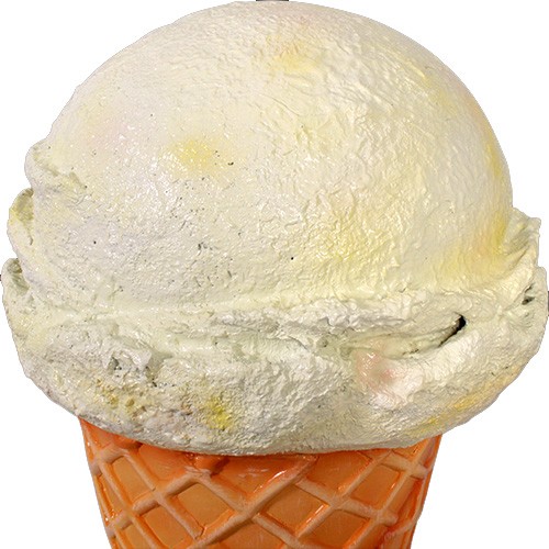 French Vanilla Ice Cream Cone Standing Shop Display Floor Sign 3 Ft