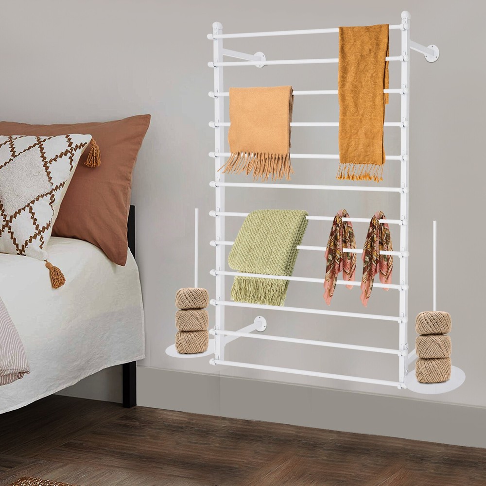 Wall Mounted Scarf Rack, Wall Display Rack, Towels Storage Rack