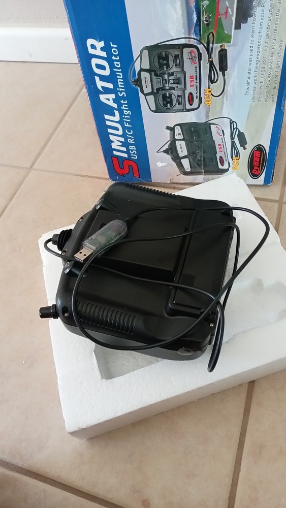 Dynam RC Flight Simulator USB with Controller for RC Helicopter Plane Training