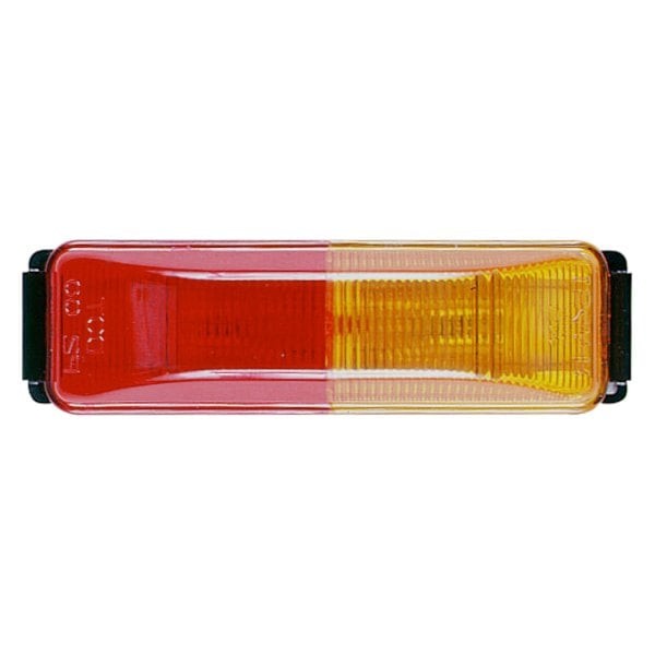 Peterson 154 Series 4"x1" Crystal Amber/Red Rectangular Side Marker Light