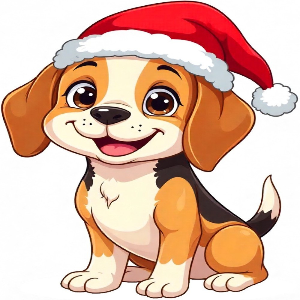 30 Custom Christmas Beagle Personalized Address Labels