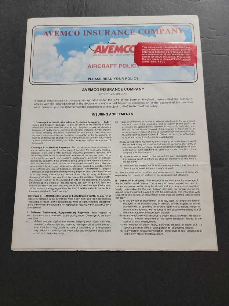 NARCO AVIONICS VINTAGE ADVERTISING