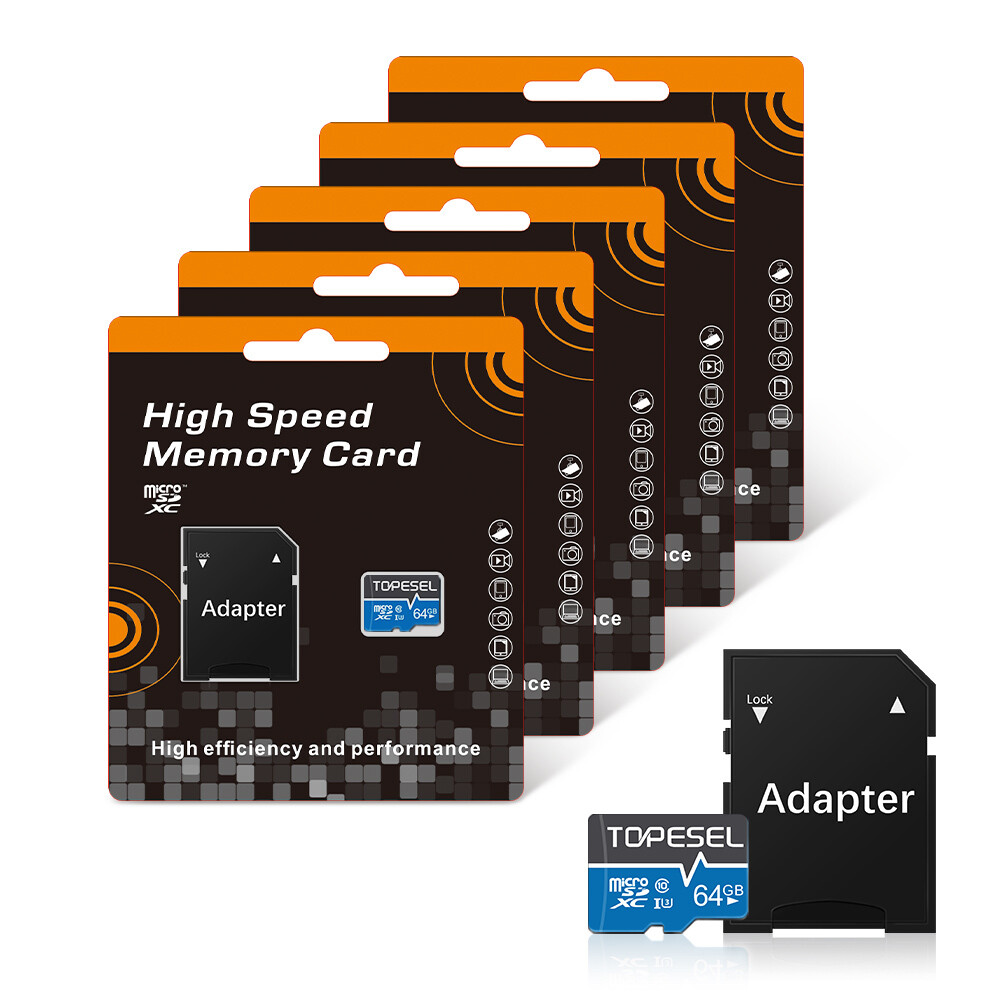 Topesel Ultra Micro SD Card C10 16GB 32GB 64GB 128GB 256GB Wholesale 1/2/5/10pcs