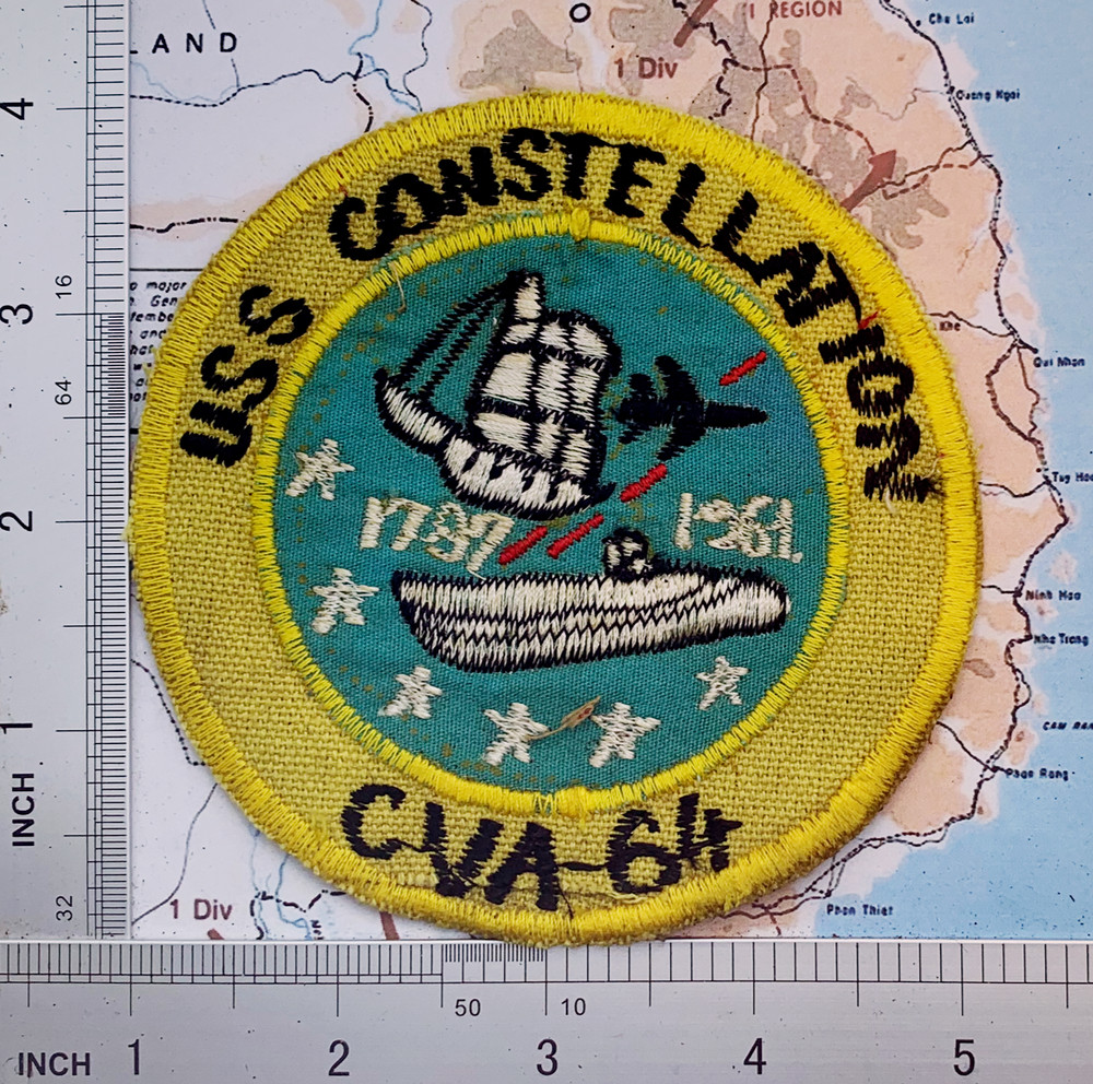 Patch , US Navy Patch USS CONSTELLATION CVA-64 Supercarrier patch vietamw t8-507