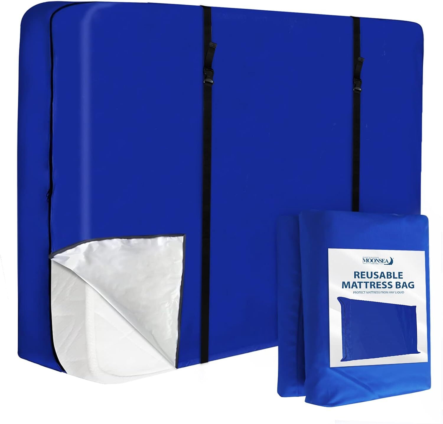 Waterproof Mattress Bag for Moving & Storage, Reusable Tarp