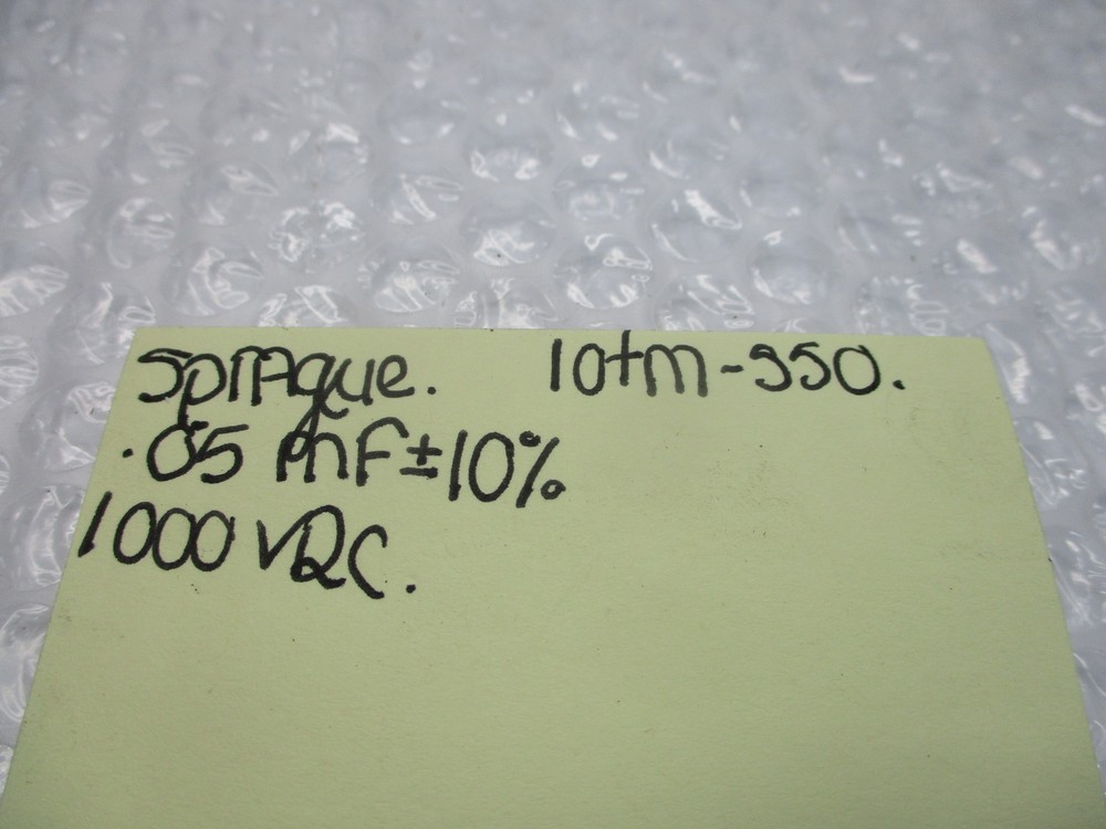 SPRAGUE .05MF+10% 1000VDC CAPACITOR NSNP