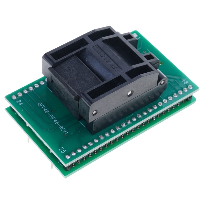 Professional QFP48 to DIP48 Adapter Socket for Chip Programming and Testing