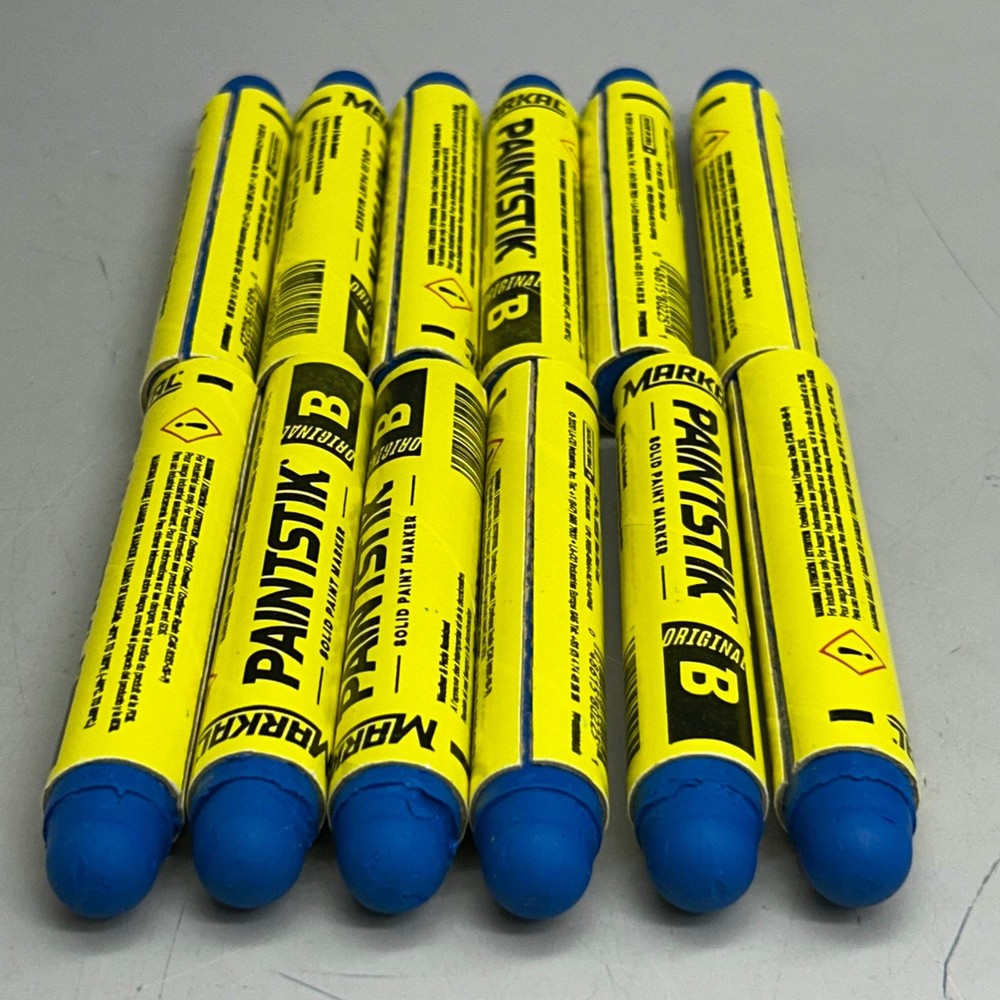 Markal (12 Pack) Solid Bleed Through Solvent PaintStik/ Marker Blue (Slightly Di