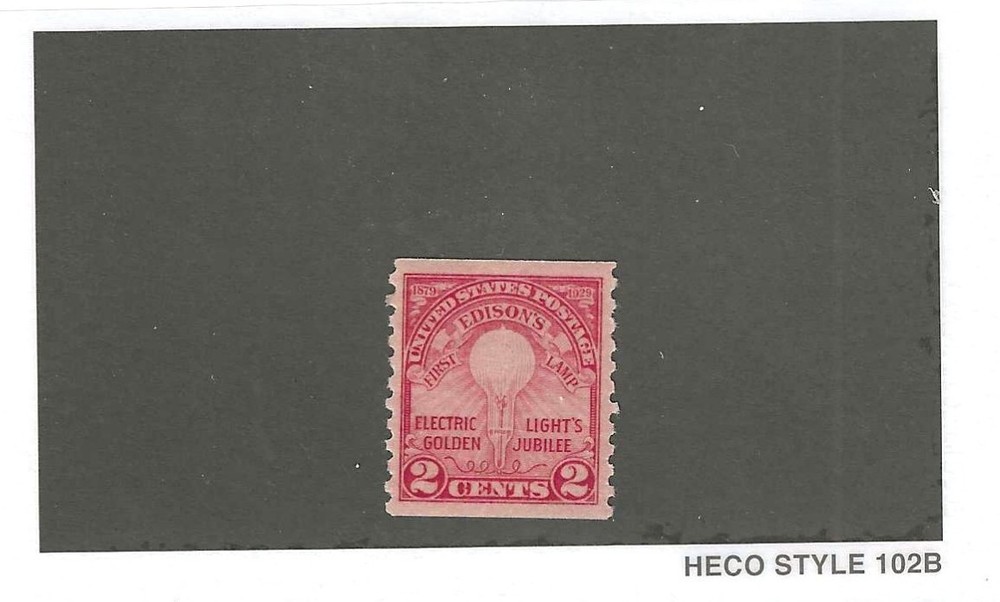 Scott #654 Edison Commemorative Single MLH