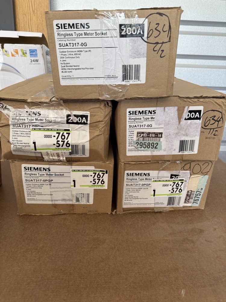 Siemens SUAT317-0PGP Ringless Type Meter Socket 200A