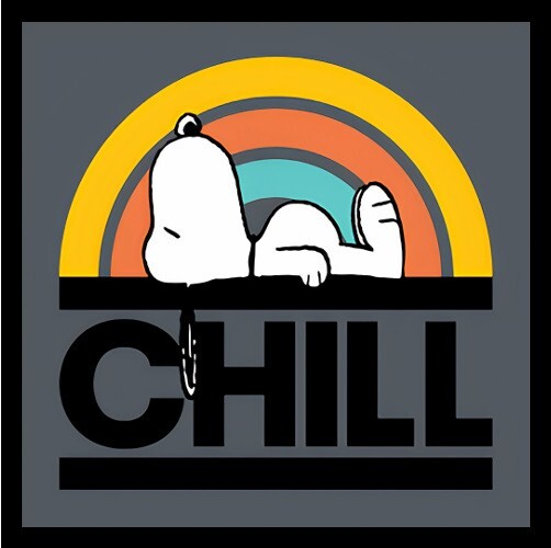CHILL Snoopy  Peanuts -Refrigerator Fridge MAGNET