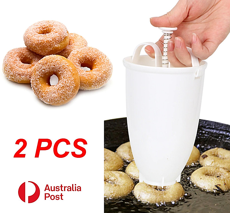 2PCS Donut Maker Doughnut Machine Dispenser Dropper Mold Kitchen Utensil Tools