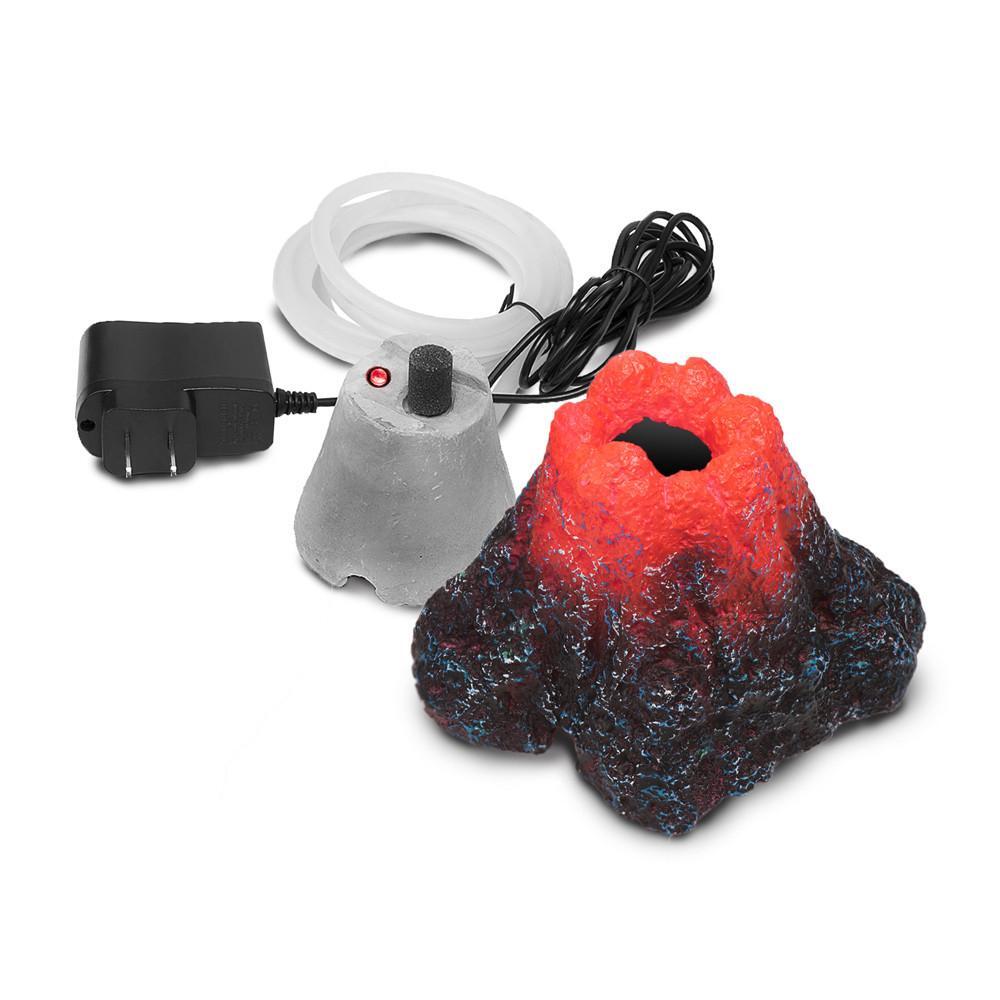 Volcano Ornament w/ LED Light & Bubble Function