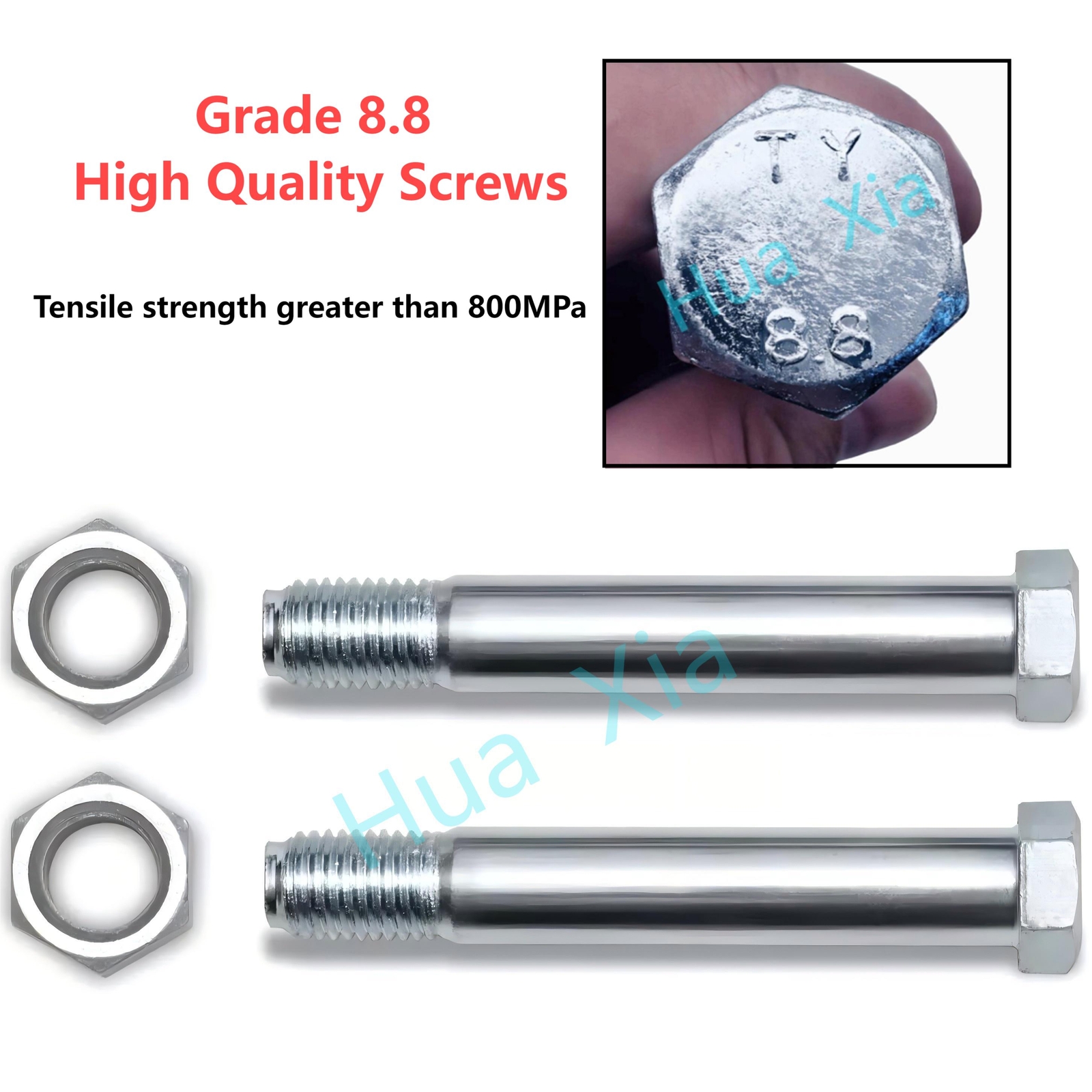 25mm/0.98in Pins for Mini Excavator Attachment Connection， Bolts and Nuts Kit