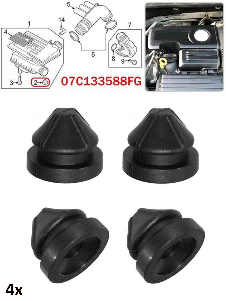 Buffer Cushion 07C133588G For SCIROCCO (2015-2016) Grommet Plastic 4pcs