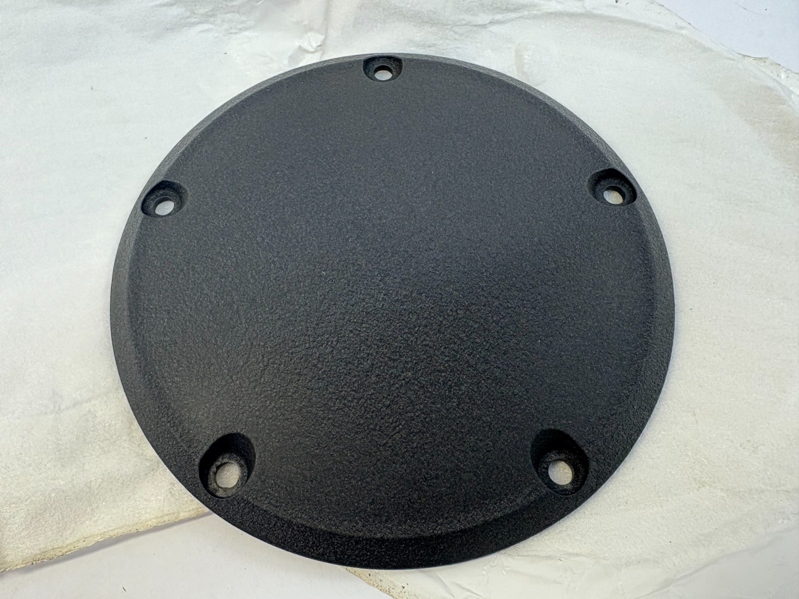 Harley NOS black wrinkle FXSTB 60713-99 Twin Cam clutch derby cover FXDX