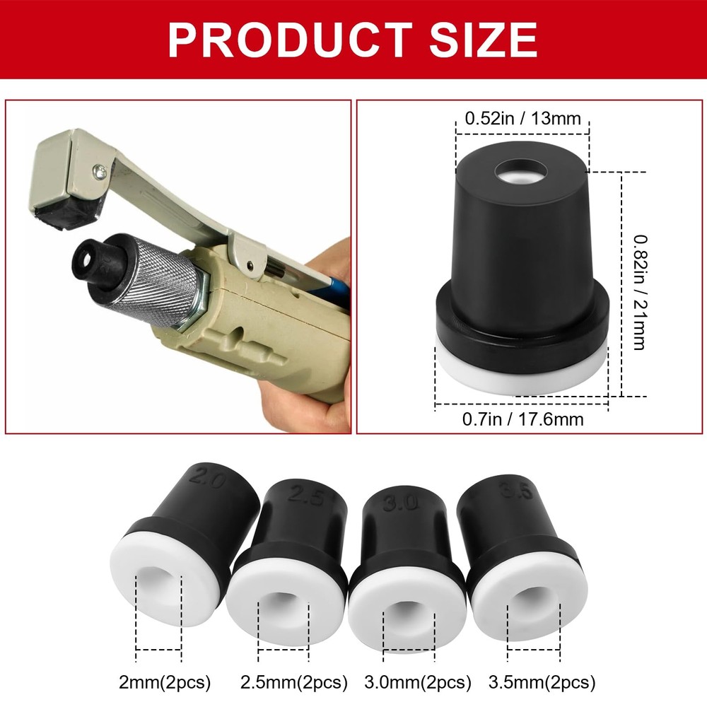 Sandblasting Nozzle Tips Kit, Abrasive Blast Sandblaster Ceramic Tips 2mm/2.5...