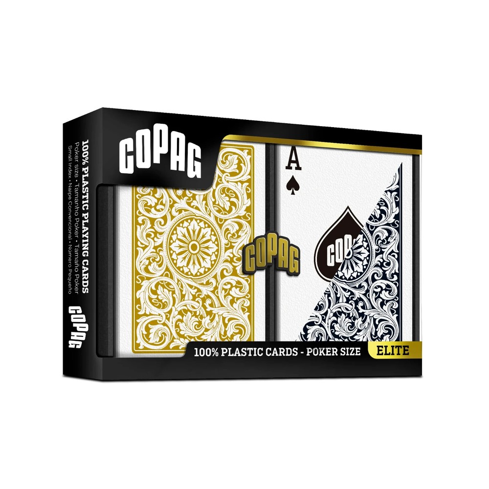 Copag 1546 Black & Gold Regular Index Poker