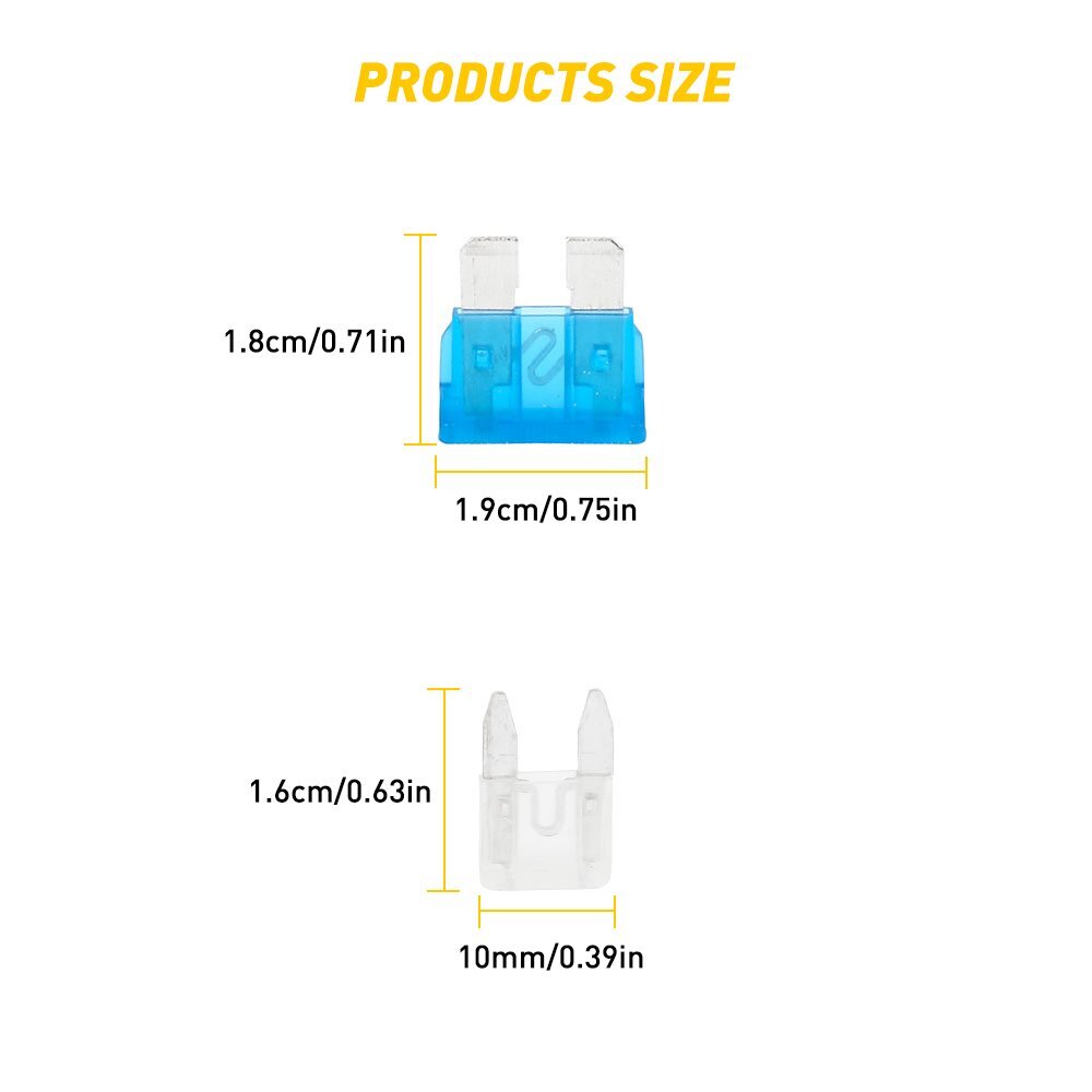 220Pcs Car Blade Fuse Kit Assortment Blade Set For Car Truck SUV ATV Motocycle