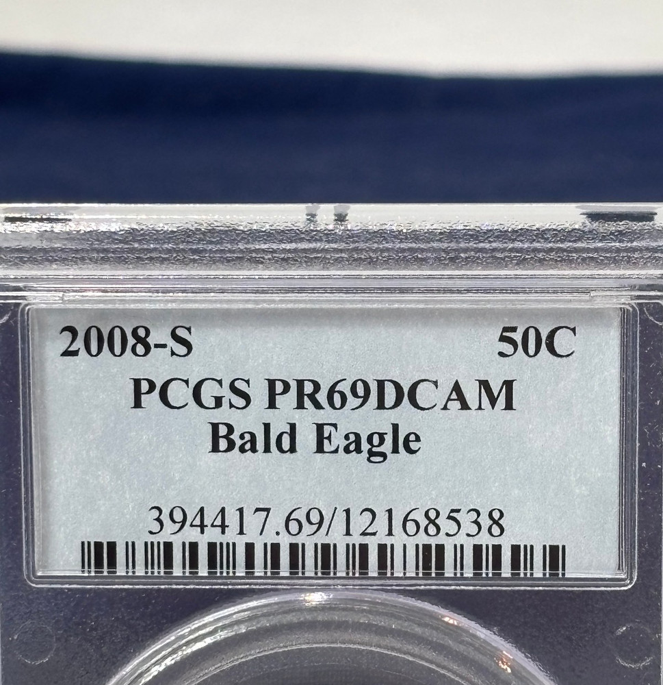 2008 Bald Eagle Half Dollar Proof PCGS PR69 DCAM