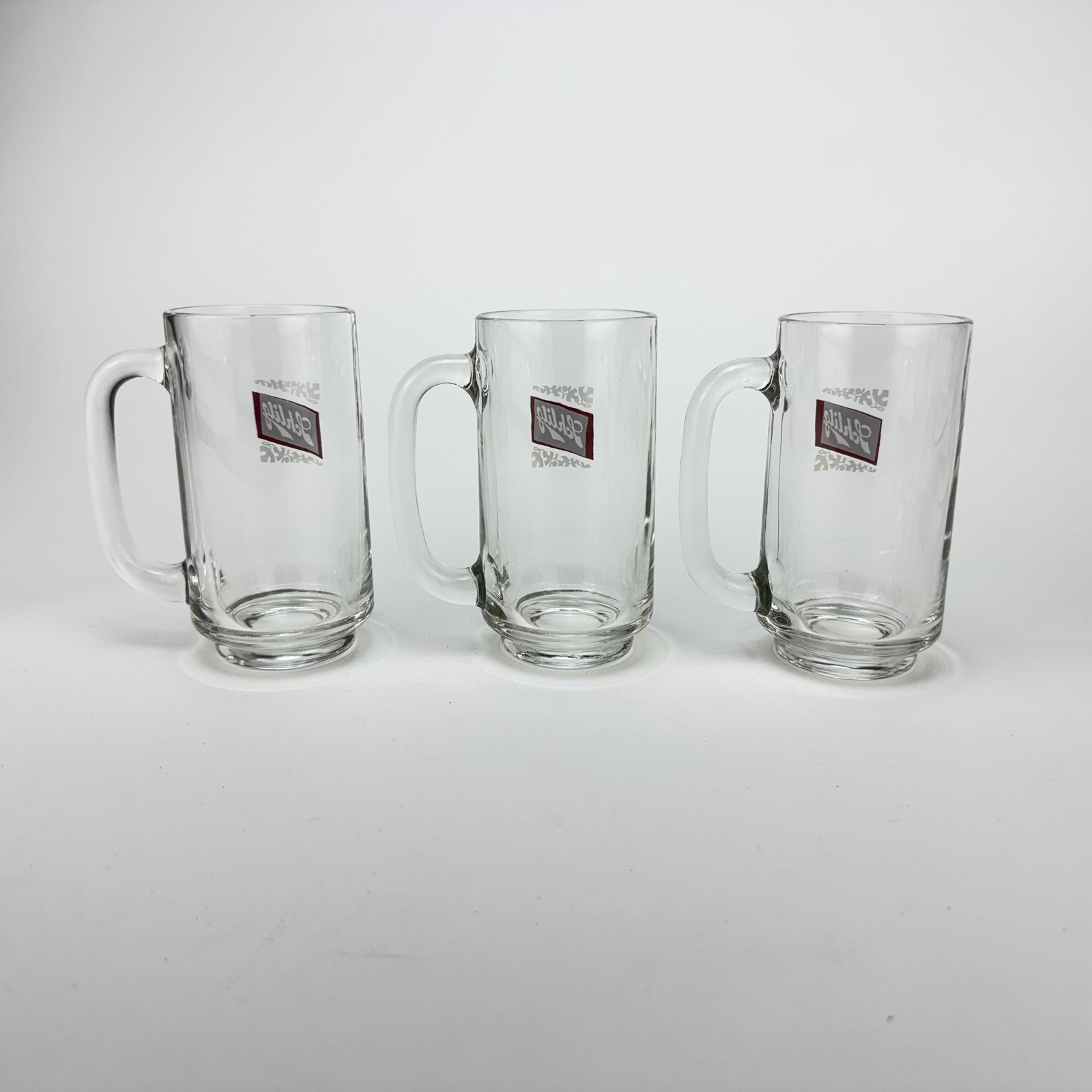 Vintage Schlitz Beer Glasses Mugs Goblets Set of 7 Barware Advertising Lot