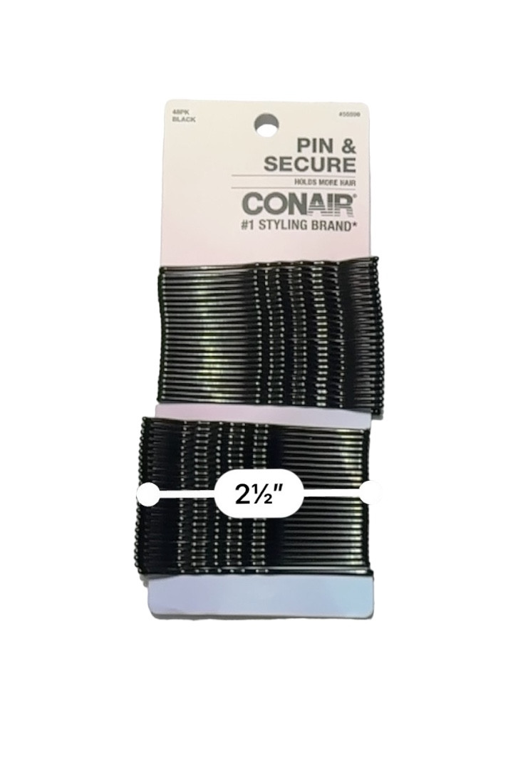 Conair Extra Long Black Bobby Pins - 48 Ct