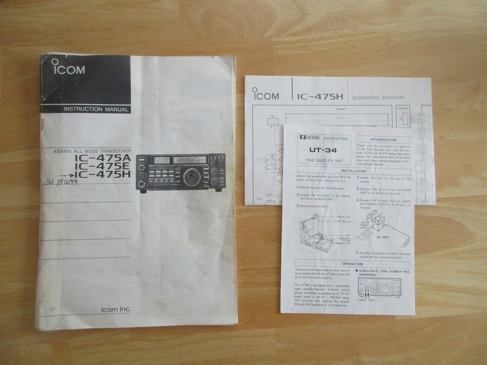 ICOM IC-475 Instruction Manual