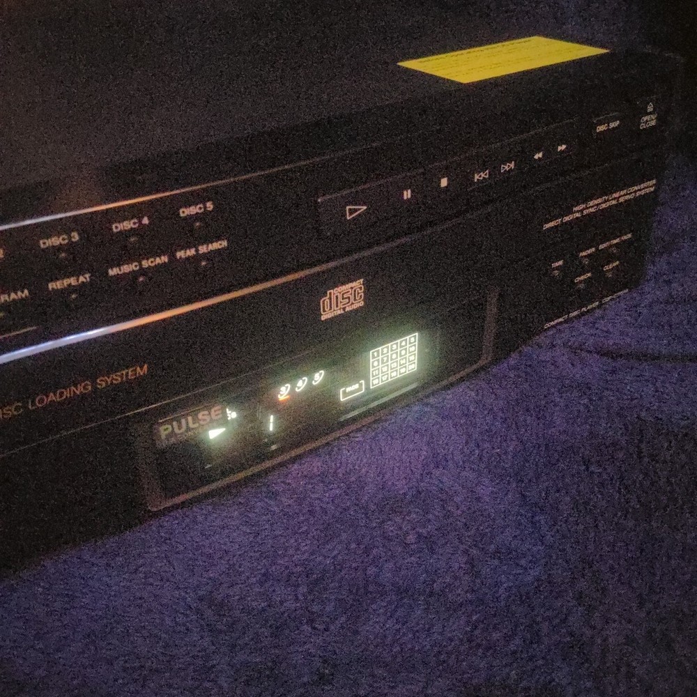 Sony CDP-C322M 5 Disc Carousel CD Player Deck, High Density Linear, No Remote