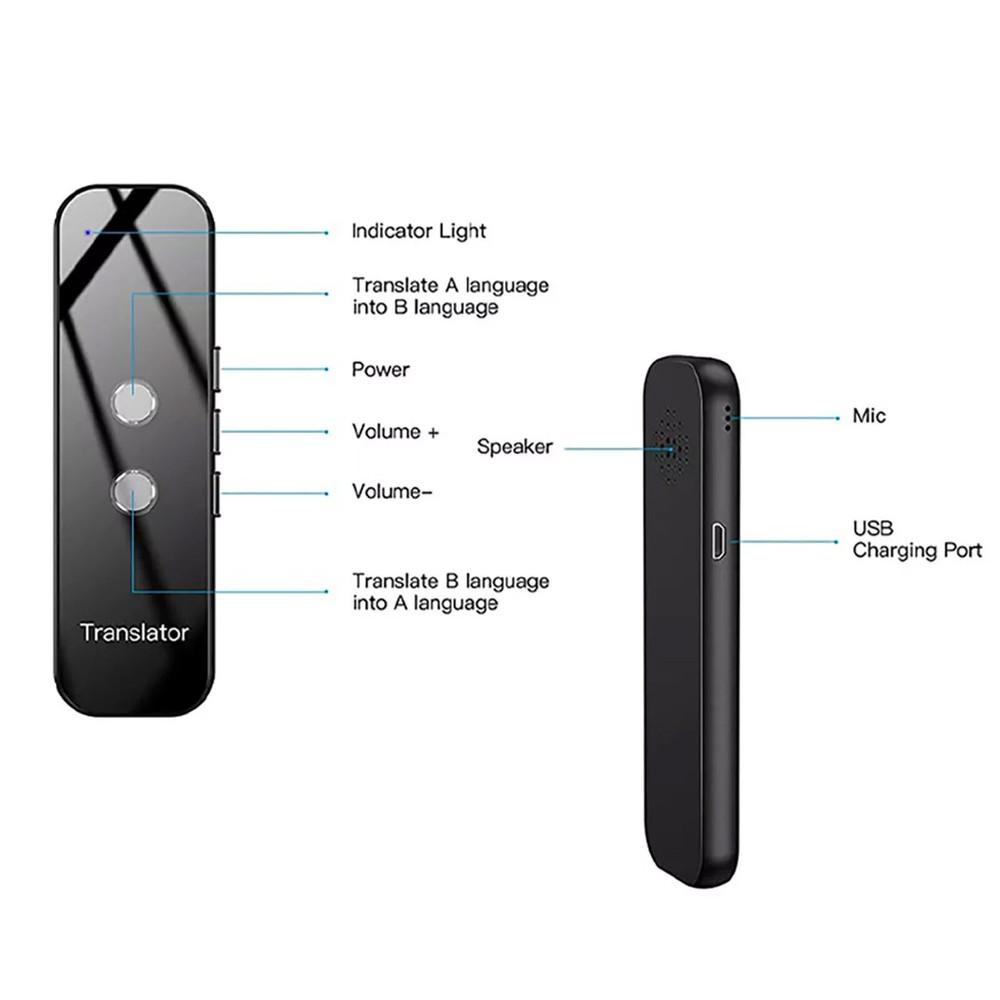 NEW Language Translator Device Real-time Smart Instant Voice 137+ Languages IOS