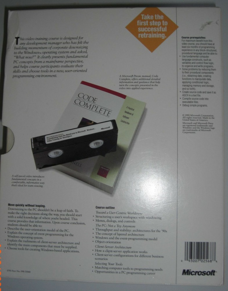 Microsoft CODE COMPLETE with Video Training