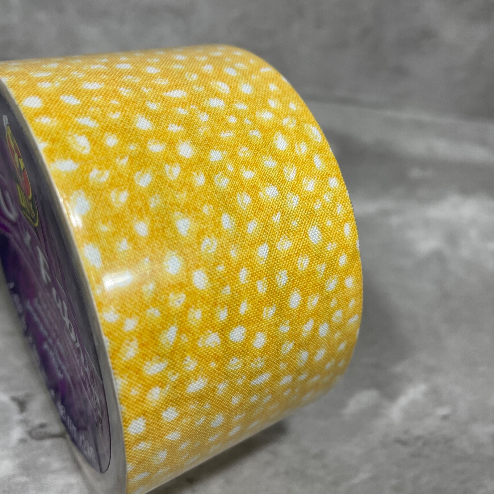 Duck Decorative Fabric Crafting Tape Peel Away Liner Yellow 1.88 in X 96 in