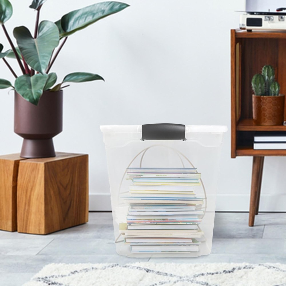 Versatile Stackable Container Boxes, 2-Pack, 112 Quart, Gray