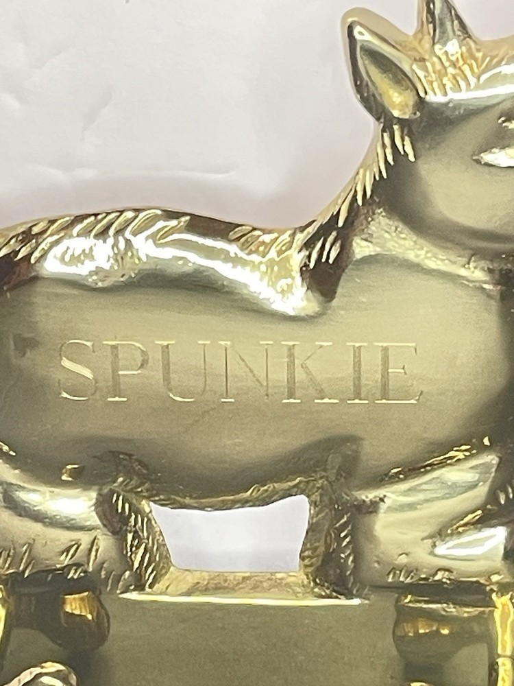 “Spunkie” Solid Brass Key Or Dog Leash Holder For Wall