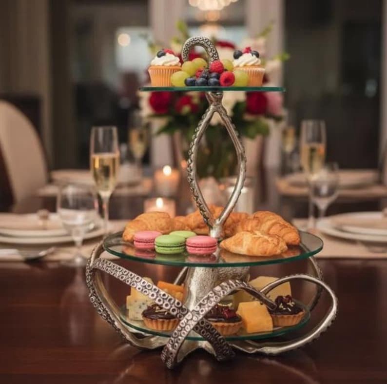 2-Tier Octopus Cup Cake Stand AmericanDandD