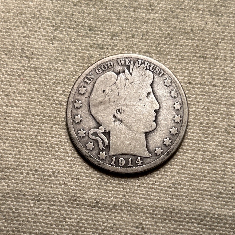 1914-P Barber Half Dollar
