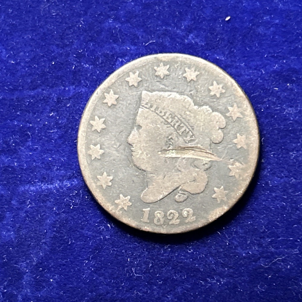 1822 Coronet Large Cent