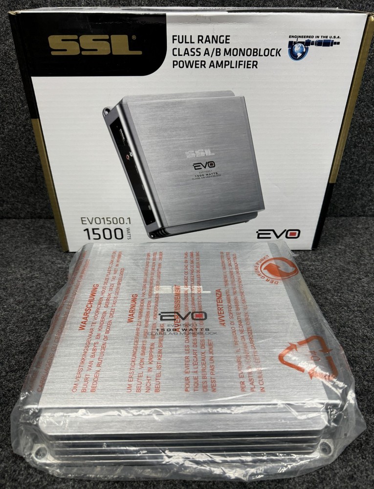 SSL EVO 1500.1 FULL RANGE CLASS A/B MONOBLOCK AMPLIFIER NEW-OPEN BOX/CLEARANCE.