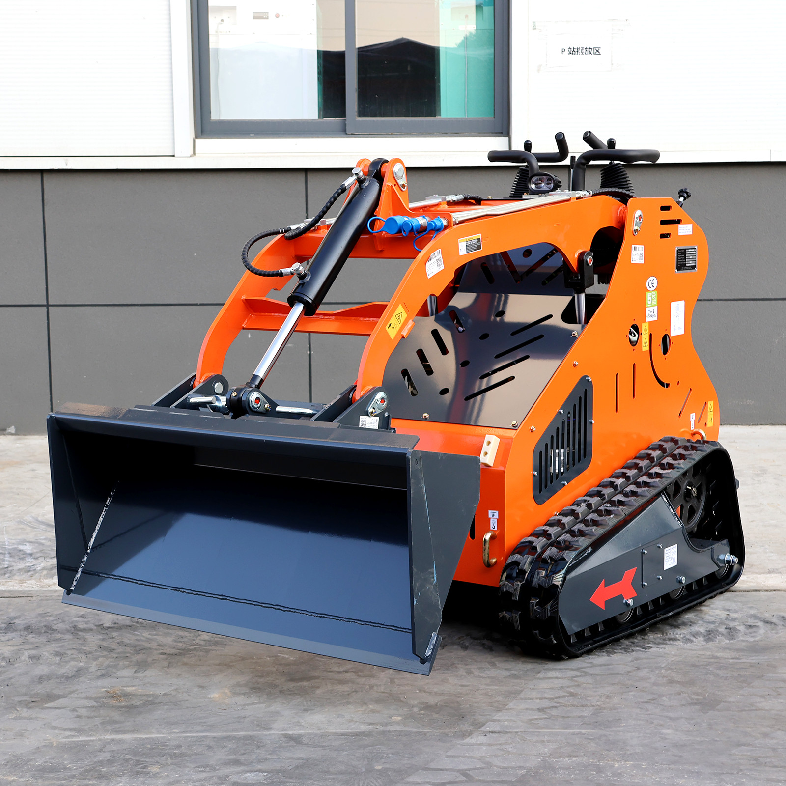 23HP Mini Skid Steer Loader with 3 Attachments, Free Shipping