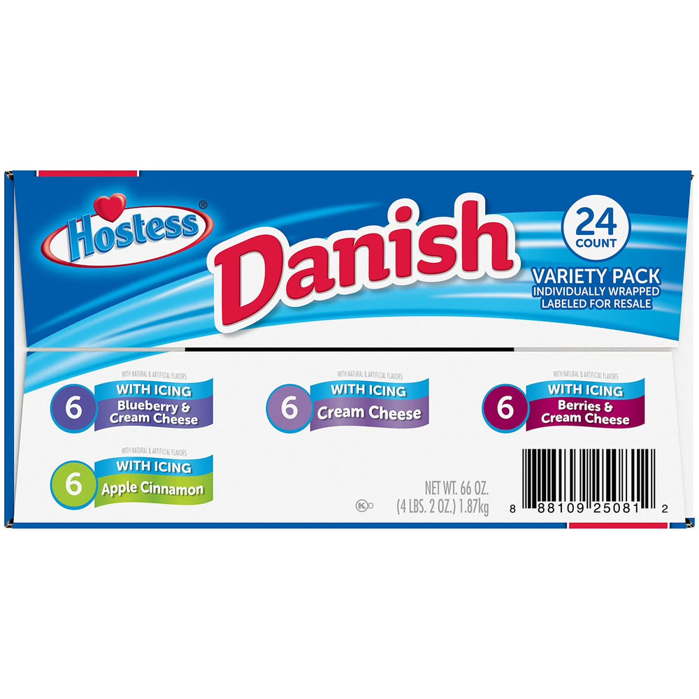 Hostess Danish Variety Pack, 2.75 oz. (24 Count)