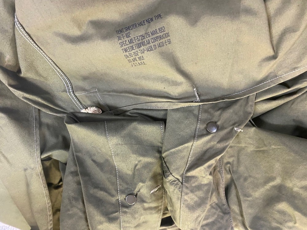 Post WW2 Shelter Half, Button style USED