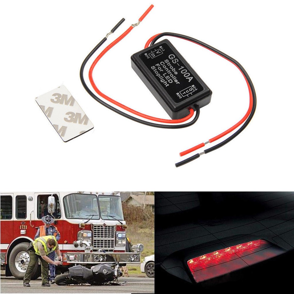 4 PCS Flash Strobe Controller Box Flasher Module for LED Brake Tail Stop Light