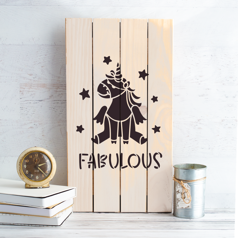 Unicorn Fabulous Stencil - Durable & Reusable Mylar Stencils