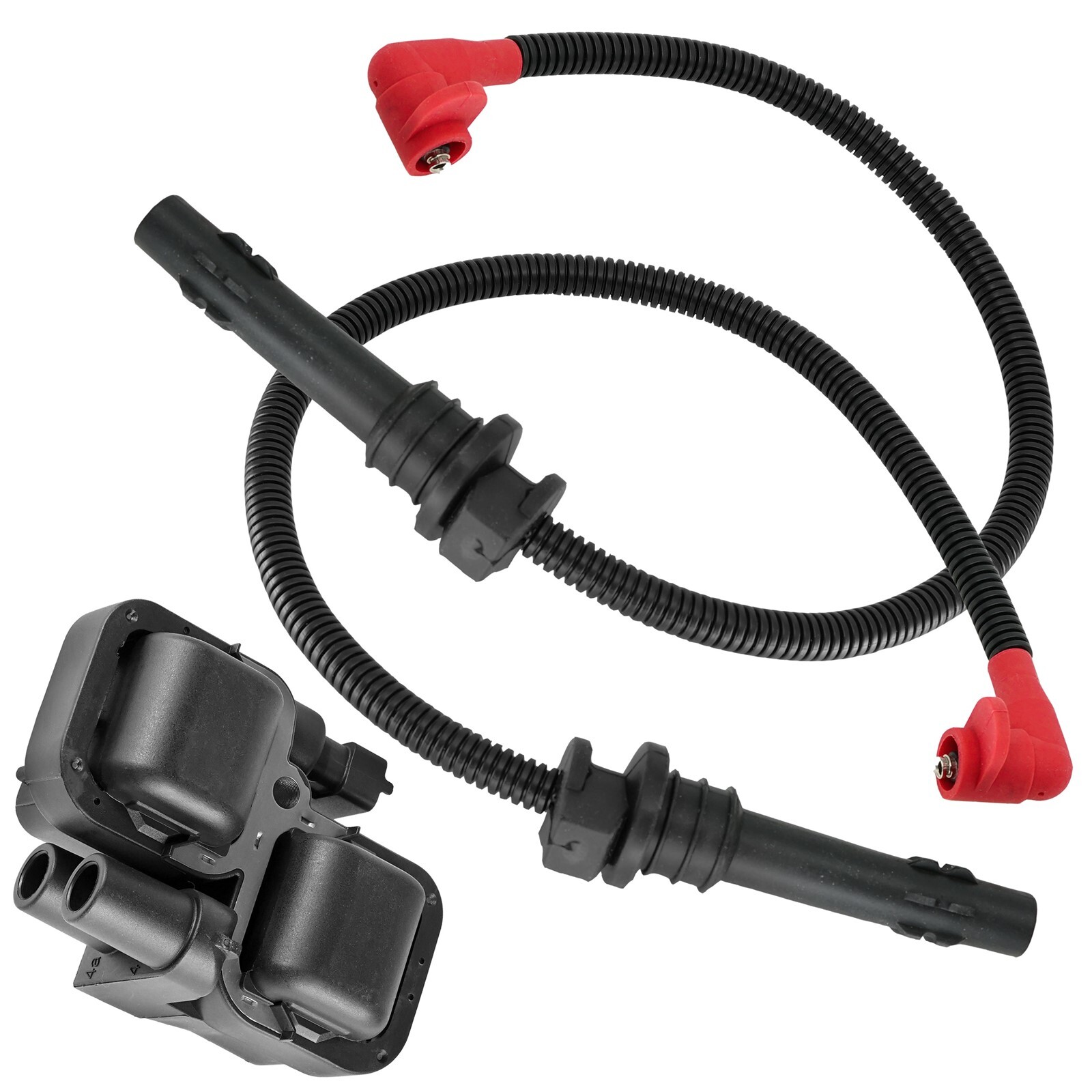 Ignition Coil with Spark Plug Wires for Polaris Ranger XP 900 2014-2019